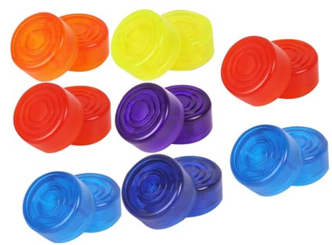 OFFSCH 16stücke Pedal-fußschalter-aufsätze Für Gitarreneffekte Rutschfester Schutz Aus Buntem Kunststoff Pedal-fußschutz Für Effektpedale