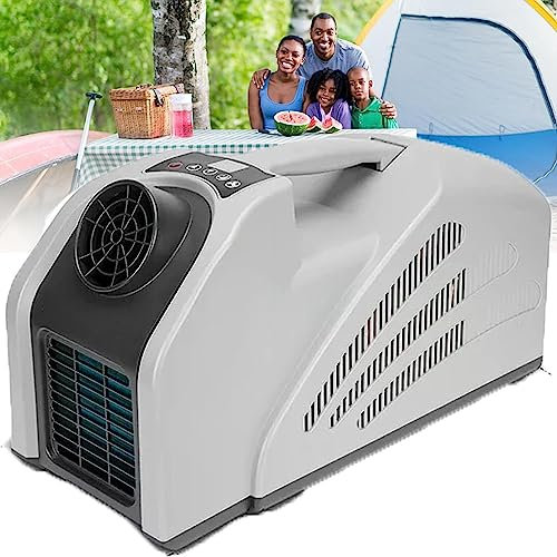 KJHYYPP Climatiseur extérieur Portable, Refroidisseur d'air Mobile 24 V 240 W 2350 BTU, 3 Vitesses de Vent, Faible consommation d'énergie pour Camion, Camping-Car, Tente, Voyage