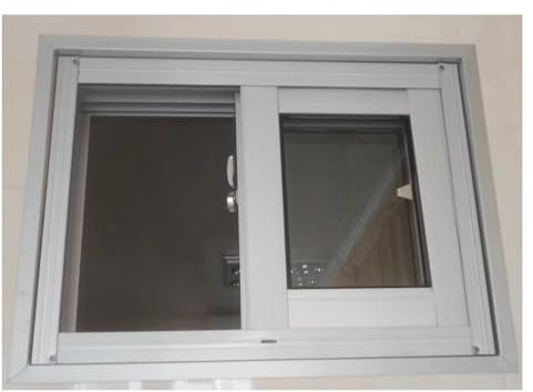 Generisch Hausfenster-Ersatz innen außen, doppelt aufgehängtes Oberlichtfenster, horizontaler Schiebefenster-Ersatz for Haus, Keller und Hühnerställe(Natural,56X100CM/21.8X39in)