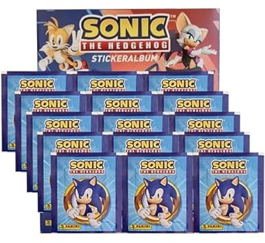 Panini Sonic the Hedgehog Sticker 2024 / 1x Stickeralbum + 15x Stickertüten (Album deutsche Version)