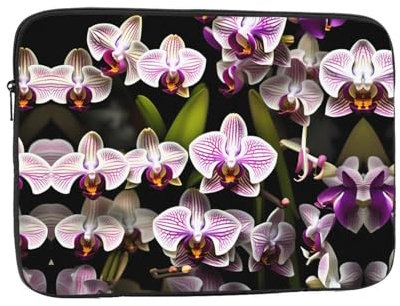 Orchids - Funda de transporte para portátil y tableta, para cafeterías, entornos de trabajo remoto