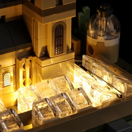 Kyglaring LED-Beleuchtungsset (kein Modell) - Kompatibel mit Lego-76419 Harry Potter Hogwarts Castle and Grounds Bauklötze Modell Set - Nur LEDs kein Brick Set(RC Version)