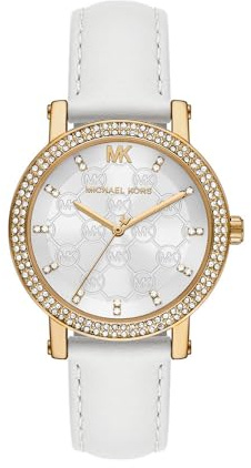 Michael Kors Corey Montre Femme, Mouvement Quartz Trois Aiguilles avec Bracelet en Acier Inoxydable ou Cuir