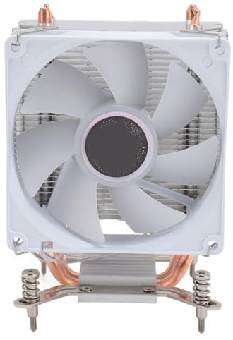 UPALDHOU Enfriador CPU de Tecnología de Conexión Directa con Luces Coloridas, 3 Ventiladores de Alambre para 775 1150 1155 1156, Diseño Silencioso