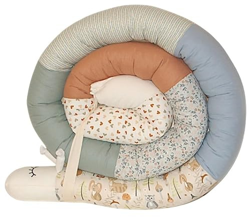 Bettschlange/Bettschnecke XXL (Motiv Maritim) Länge 250cm **personalisierbar**Seitenschläferkissen, Stillkissen (Fuchs/Hase/Igel)