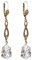 Jugendstil Ohrringe Gold Markenkristallen Damen Ohrhänger NOBEL SCHMUCK