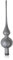 Lauschaer Glas Christbaumschmuck Spitze silber glanz d 6cm Christbaumschmuck Weihnachtsbaumschmuck mundgeblasen