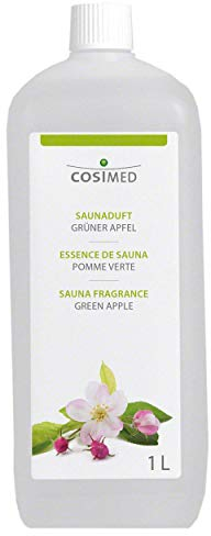 cosiMed Saunaduft grüner Apfel, Konzentrat, Saunaaufguss, Saunazubehör, 1 l