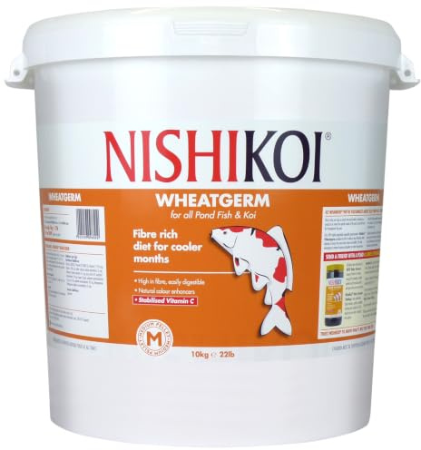 Nishikoi Wheatgerm Complete Food for Koi and Pond Fish - Medium Pellets - 10kg