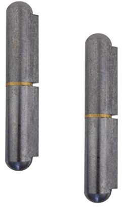 Gedotec Bisagra soldable para puerta metálica Bisagras soldables de 2 piezas para puertas metálicas | Altura de la bisagra soldable: 60 mm | HECHO EN ALEMANIA | Capacidad de carga 80 kg