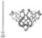 Pinces à cheveux noeud celtique Vintage tresses cheveux bijoux clip de cheveux avec un