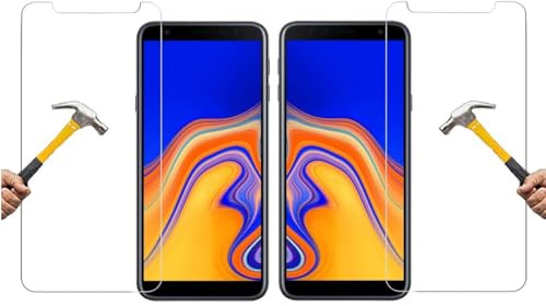 ino 2x Schutzglas kompatibel mit Samsung Galaxy j4 Plus / J6 plus Panzerglas Glas Schutz Schutzglas Glasfolie 9H Härte Displayglas Panzerfolie Schutzfolie j4Plus J6plus