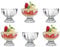 Qing Ping Guo GlassIce Cream Bowls Sundae Dessert Glasses Mini Glass Trifle Bowls Set Of 6 Short Stemmed Ice Cream Serving Dishes Footed Fruit Salad Pudding Dessert Cups