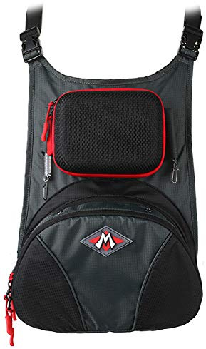 Mikado M-Bag - Chestpack Active, Kombination aus Rucksack und Weste, viele Taschen vorne und hinten, für Angler in Bewegung, Maße 42x27cm
