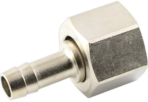 Fittingteile - Linksgewinde Schlauchtüllen mit Überwurfmutter (Werkstoff: Edelstahl 1.4571 - Größe: G 1/2 LH - 6 mm)