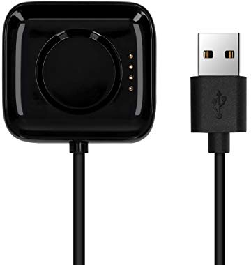 kwmobile USB Kabel Charger kompatibel mit Oppo Watch 1 (41mm) Ladekabel - Smart Watch Ersatzkabel - Fitnesstracker Aufladekabel in Schwarz