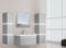 Home Deluxe - Badmöbel-Set - WANGEROOGE Big Grau - X-Large - inkl. Waschbecken und komplettem Zubehör - Breite Waschbecken: ca. 60 cm | Badezimmermöbel Waschtisch Badmöbelset