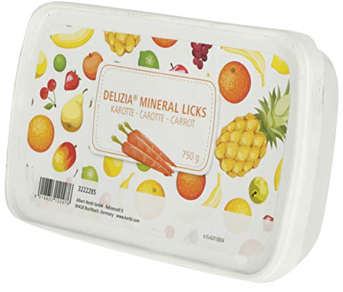 Kerbl 3222285 Delizia Mineral Licks Karotte 750 g