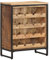 INLIFE Weinschrank 62x33x78,5 cm Raues Mangoholz