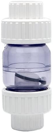résister à la haute pression et à la température e 25mm 32mm clapet anti-retour Transparent PVC clapet anti-retour à sens unique raccord de tuyau connecteur d'eau for aquarium d'irrigation de jardin