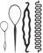 Haarknoten Maker, Magisches Haarflechtwerkzeug, Haarschlaufe Zum Durchziehen, Pferdeschwanz Durchziehwerkzeug, Topsy Schwanz Haarwerkzeug Haar Styling Damen, Frisurenhilfe Zubehör 4 Stück