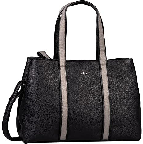 Gabor bags Anina Damen Shopper Umhängetasche Reißverschluss Mittelgroß Schwarz