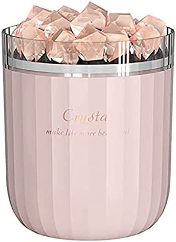 Bor Portable Crystal Aromatheraphy Humidifier Wireless Aroma Essential Oil Diffuser LED Light Himalayan Salt Cool Mist Humidifier,B,YUYANAIAI