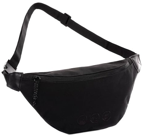 SONS OF ALOHA Hip Bag Groß Crossbody Bauchtasche - Wasserabweisend Aus Recyceltem Meeresplastik - Schwarz