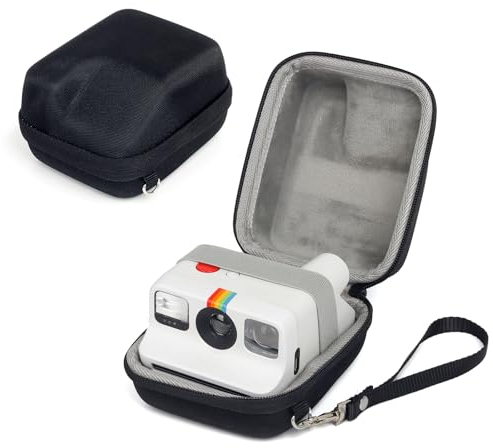 MUZIRI KINOKOO Étui de Transport Rigide en EVA pour Polaroid Go - Housse Appareil Photo - Noir