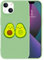 MAYCARI Cute Funny Avocado Phone Case for iPhone 7/8/SE 2020, Green Liquid Silicone Girly Cases,Cartoon Soft Gel Rubber Full-Body Protective Microfiber Lining Shockproof Cover