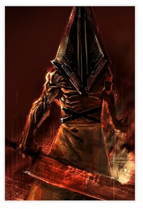 ALNILA Game Silent Hill Pyramid Head 2 Leinwandposter Schlafzimmer Dekor Sport Landschaft Büro Zimmer Dekor Geschenk ungerahmt 30 x 45 cm