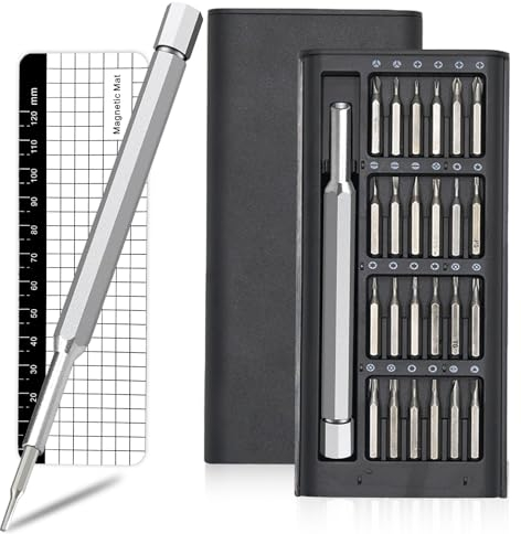 Präzisionsschraubendreher Set, 25 in 1 Feinmechaniker Schraubendreher Set, Mini Schraubenzieher Set, Feinmechaniker Werkzeug Geeignet für Reparatur von Laptops Uhren Brillen Spielkonsolen