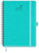 BEZEND Kalender 2025 Buchkalender A5 Ringbuch 1 Woche 2 Seiten | Terminplaner 2025 Wochenplaner mit 100 g/m² Papier & Monats-Register | Planer & Terminkalender mit PU-Leder Softcover - Türkis
