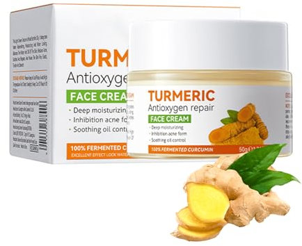 Kurkuma Aufhellende Gesichtscreme,Kurkuma Gesichtscreme,Hautstraffungscreme,50 g