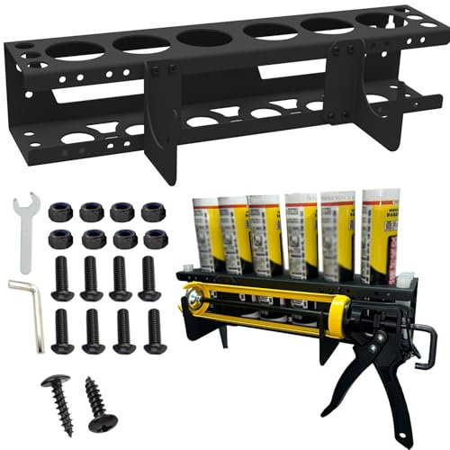 Caulking Tube and Gun Holder, Sealant Organizer with Horizontal Base (1)