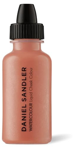 Daniel Sandler Watercolour Liquid Blush 'Glow' – Leichte, Aufbaubare, Wasserfeste Formel für Wangen, Lippen & Augen – Vielseitiges Flüssigrouge für einen Frischen Look