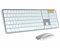 ProtoArc Teclado y Ratón Bluetooth Retroiluminado para Mac, KM100-A Teclado Ratón Inalámbrico para Mac, Multi-Dispositivo Recargable para MacBook Pro/Air, iMac, iPhone, iPad, Español Layout