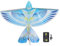 Fliegender RC Vogel Spielzeug Fernbedienung Flügelschlag Vogel 2.4GHz USB Aufladen LED Fliegender RC Vogel Fliegen Spielzeug für Kinder Drinnen und Draußen (Blau)
