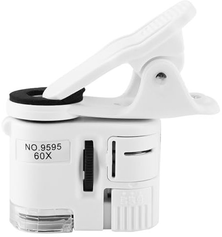 60x Mini -Mobiltelefon -Mikroskop, 9595W 60x Mini -Mobiltelefon -Mikroskop, 58 * 55 * 22 Mm / 2,3 * 2,2 * 0,9 Zoll Einstellbar, Stereo -Mikroskope