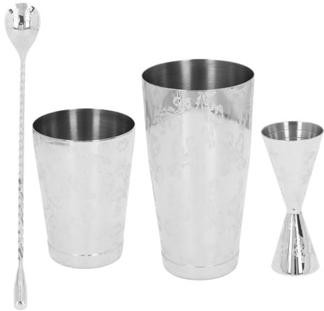 Boston Cocktail Shaker Set Vintage Print Design Einfach zu (A)