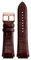 BGFFDSZ Bracelet en cuir de vache compatible avec les bracelets de montre Guess W0247G3 W0040G7/0040G3, 22 mm, bleu, noir et marron(Brown rose gold)