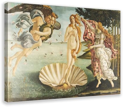 Sandro Botticelli, Leinwand-Kunstdruck, Poster für Zuhause, Schule, Büro, Dekorrahmen, 61 x 91,4 cm