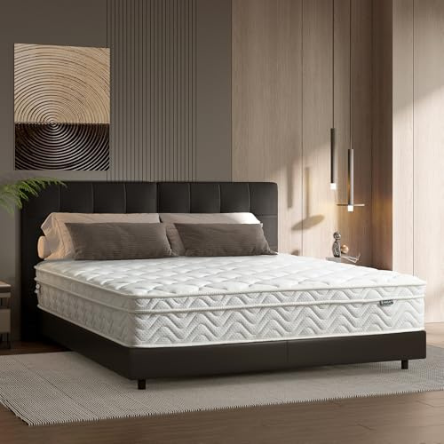 Z-hom Matratze 160x190, Höhe 26cm 7-Zonen Federkernmatratze Orthopädische Taschenfederkernmatratze mit Hochwertigem Komfortschaum/Härtegrad H2&H3/Rückenentlastende/Öko-Tex Zertifiziert