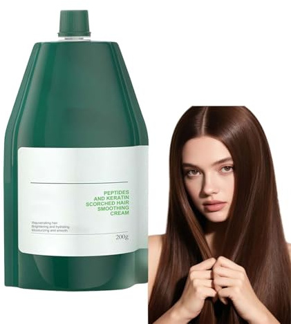 Keratin-Haarmaske Deep Conditioner, für trockenes, geschädigtes Haar, feuchtigkeitsspendende, glättende Creme, intensive Pflege für krauses und farbbehandeltes Haar (1Pcs)