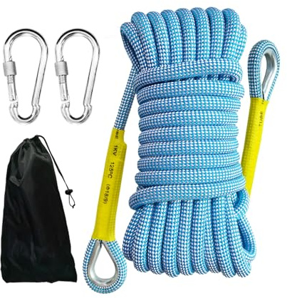 HUtzpah Corde Statique 8mm 2m – Kit de Sécurité pour Corde d'escalade