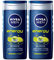 Nivea Bath Care - Gel douche et Shampooing Energy Men 250 ml - Lot de 2