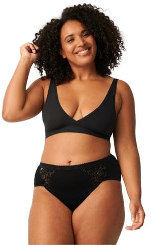 Sloggi Femme Chic Midi 4p Culotte, Noir, 48 EU