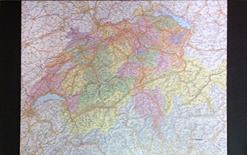 Schreibunterlage Karte (CH-A)69,5x43,5cm +Europa und Weltkarte