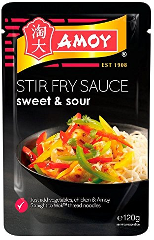 Amoy droite Wok Tangy Sweet & Sour Stir Fry Sauce (120g) - Paquet de 2