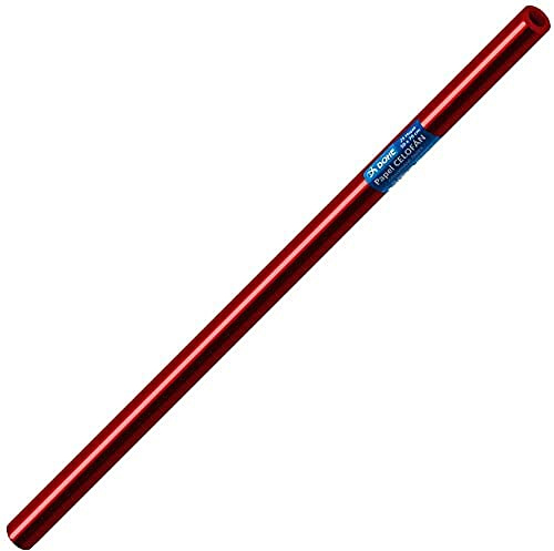 DOHE - Papier cellophane rouleau 25 feuilles, 50x70 cm, rouge
